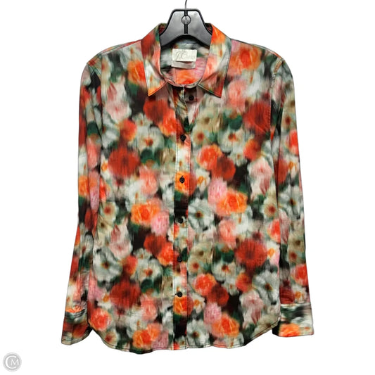 Liberty Print Slim Fit Cotton Shirt By J. Crew In Hazy Days Floral Print , Size: 4