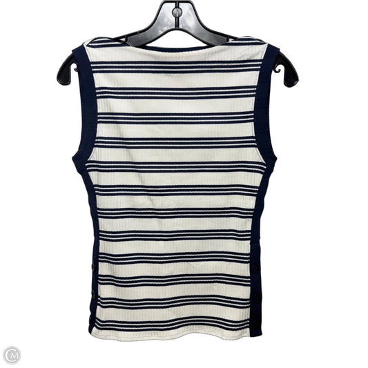 Boat Neck Top Sleeveless By J. Crew In Striped Pattern, Size: Xs