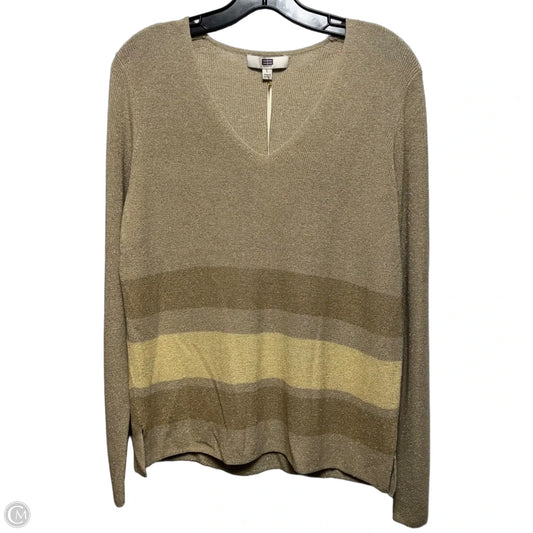 Sweater By Etcetra In Gold, Size: L