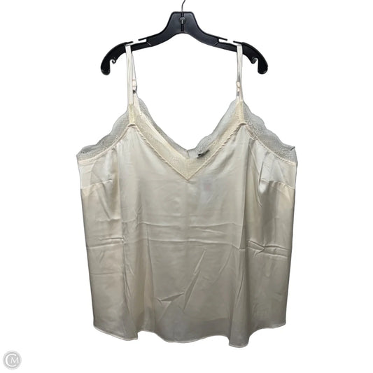 Satin Lace Top Cami By Torrid In Whisper White, Size: 4x