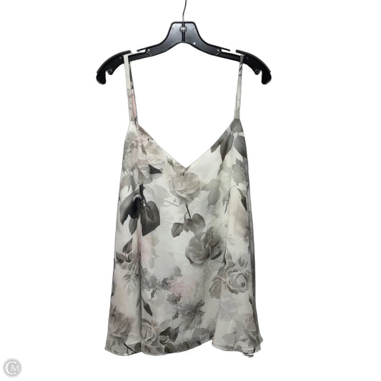 Sophie Chiffon Swing Top Cami By Torrid In Hidden Floral Cloud Dancer, Size: 4x