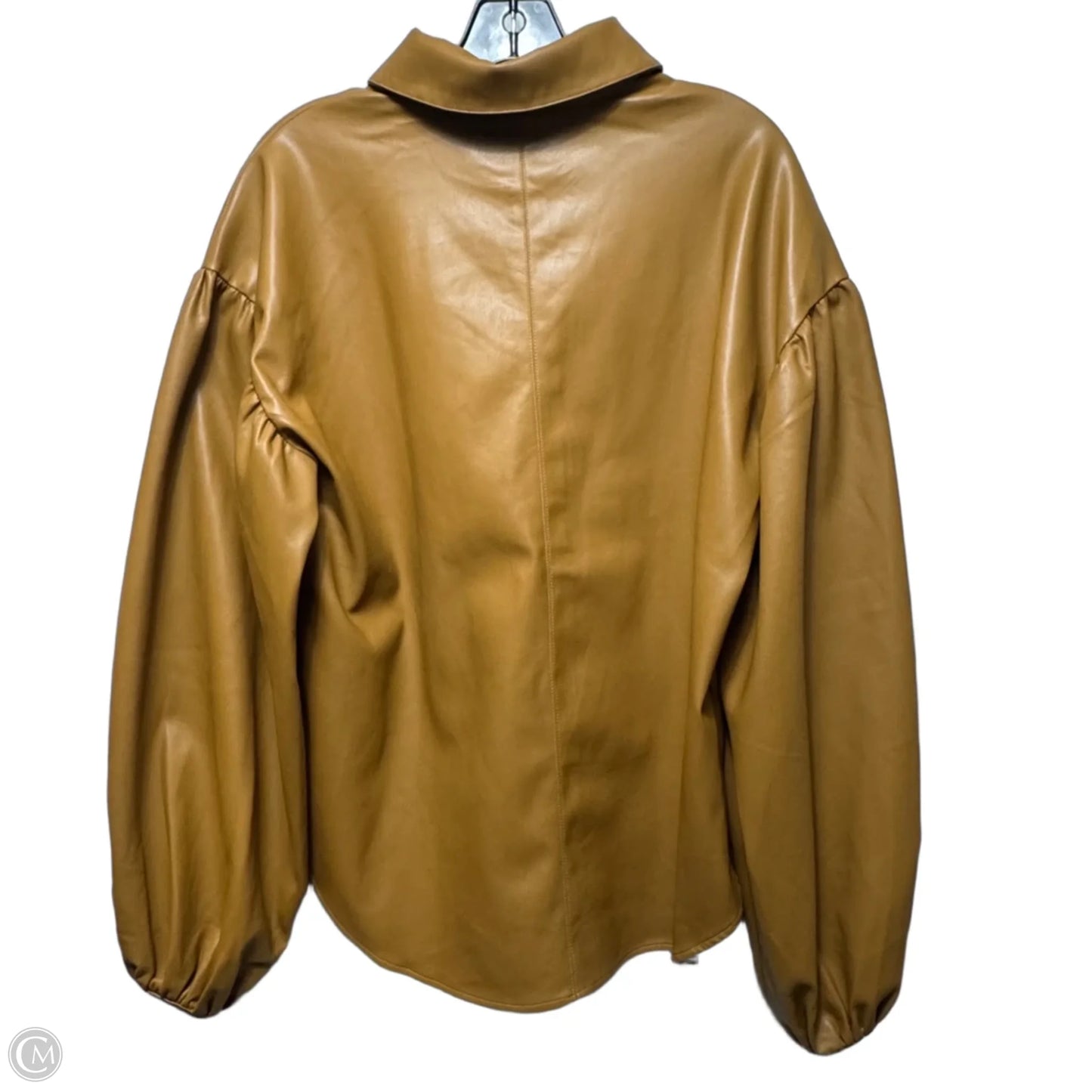 Top Long Sleeve By Grey by Jhean Sebastian Grey In Tan, Size: M