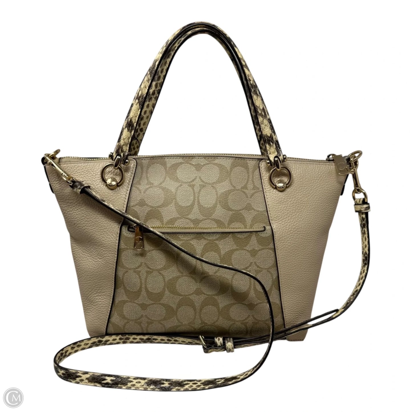 Kacey Satchel Handbag Designer By Coach, Size: Medium