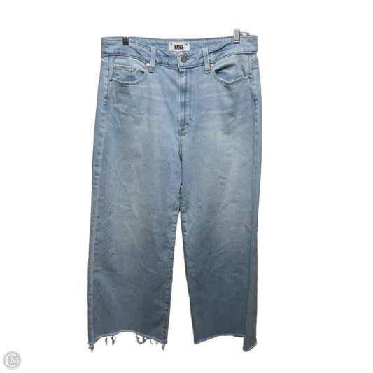 Anessa Jeans Wide Leg By Paige In Blue Denim, Size: 14/32