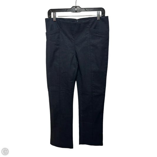 Nella Trousers By Corey Lynn Calter In Navy with Gold Shine, Size: 10