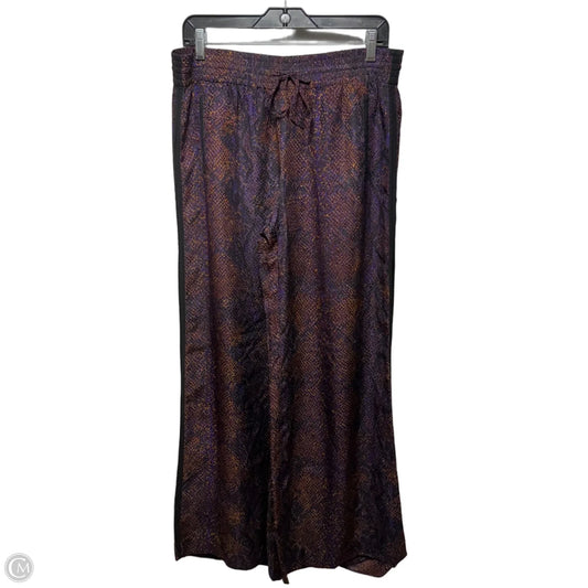 Silk Pants Wide Leg By Rebecca Taylor In Multi-colored, Size: 2