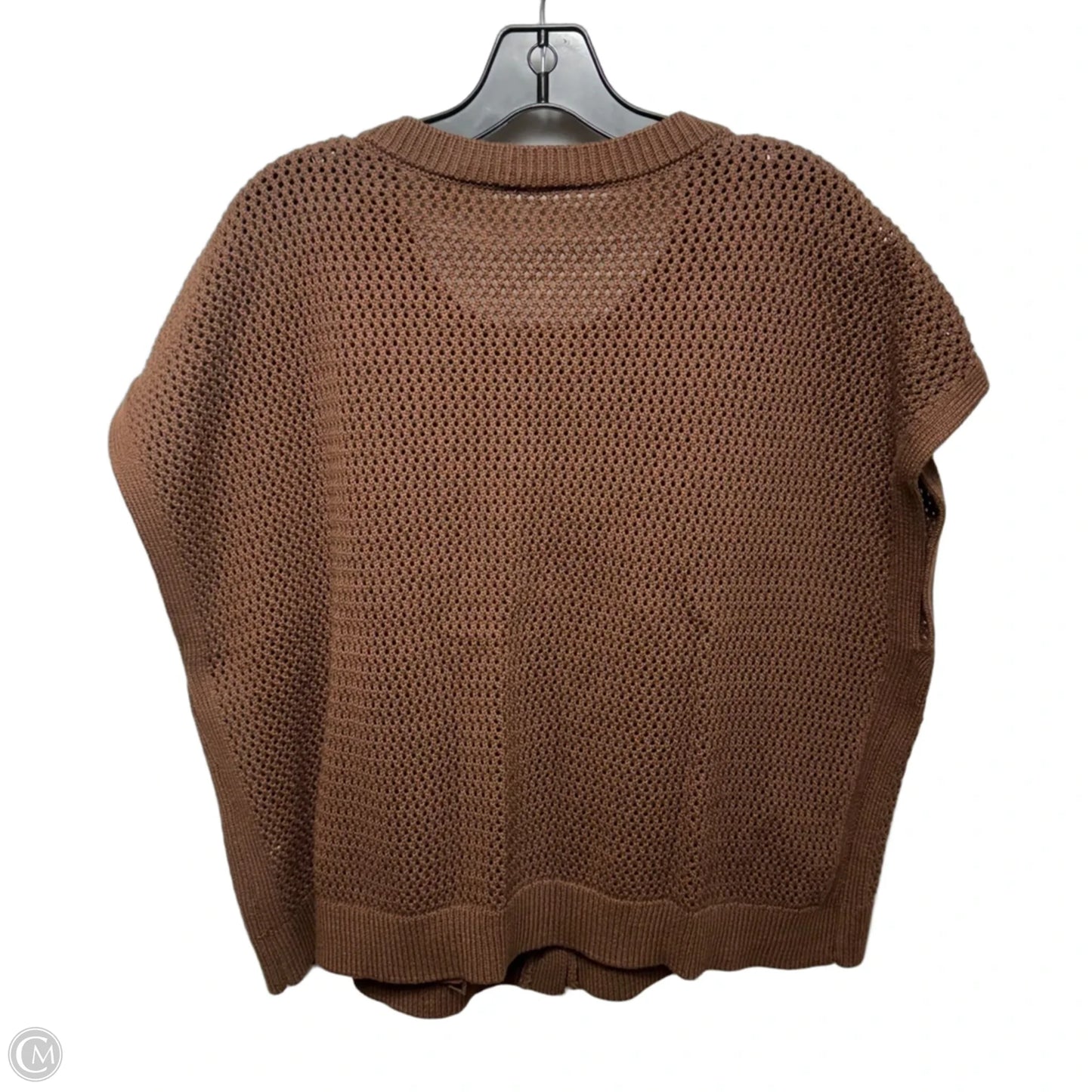 Vest Sweater By Talbots In Brown, Size: Xl