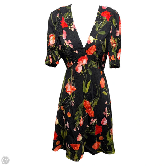 Sienno Mini Puff Sleeve Tea Dress By Ted Baker In Floral Print, Size: 6