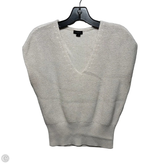 Vest Sweater By Ann Taylor In Cream, Size: Xs