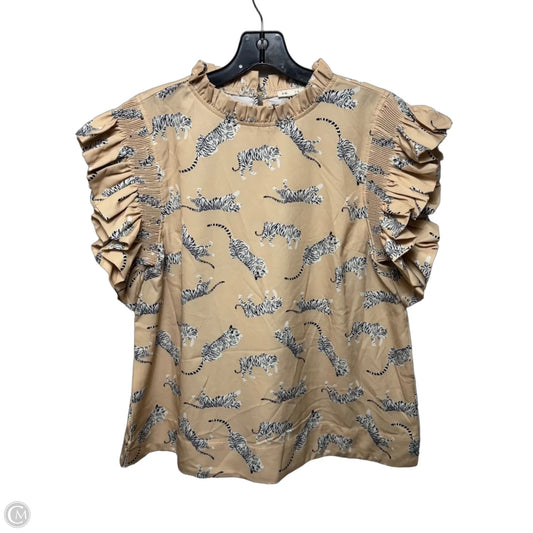 Top Sleeveless By Jodifl In Animal Print, Size: L