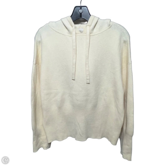 Sweater With Hoodie By A New Day In Cream, Size: S