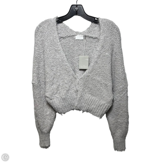 Sweater Cardigan By Face Plant Dreams In Grey, Size: S/M