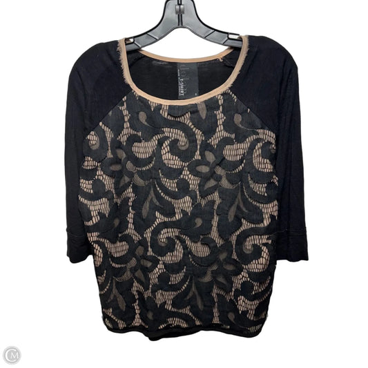 Top 3/4 Sleeve By Dolan Left Coast In Black, Size: S