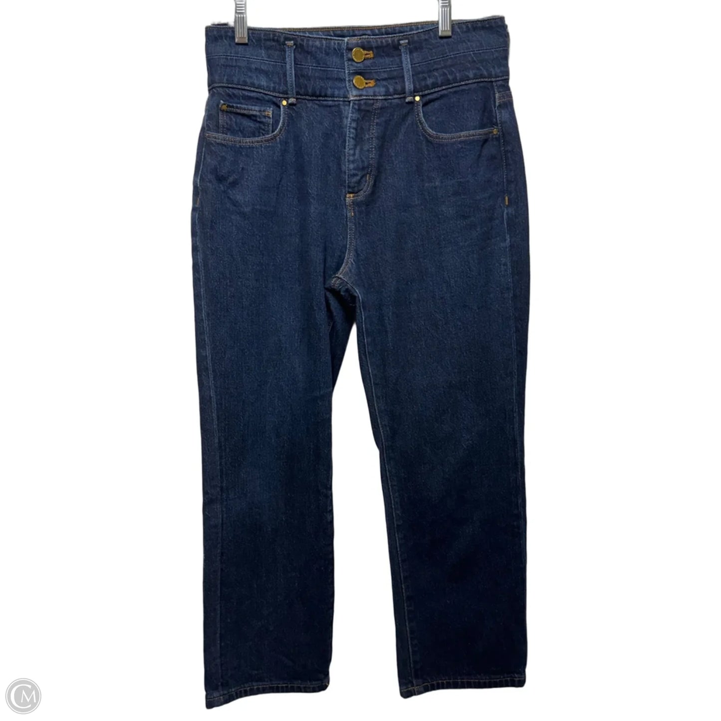 Jeans Straight By Ann Taylor In Blue Denim, Size: 4p