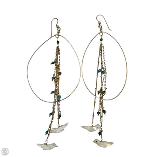 GF Bird Dangle Teardrop Earrings
