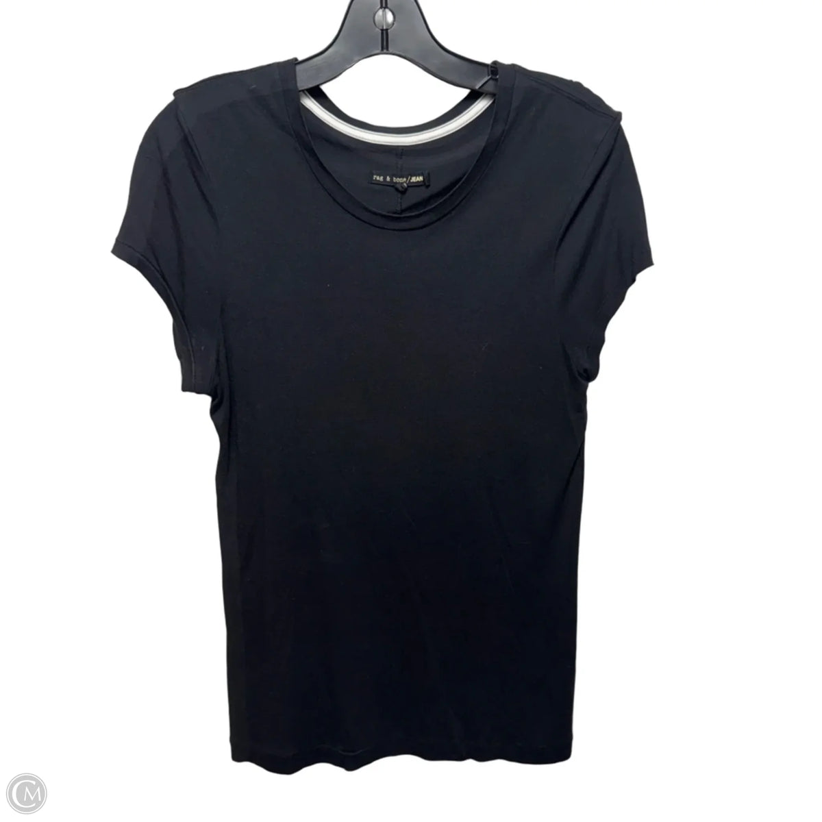 Top Short Sleeve Basic By Rag And Bone In Black, Size: L