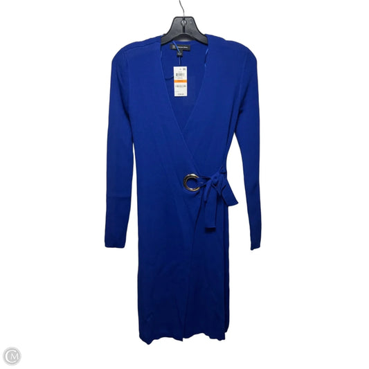 Dress Casual Midi By Inc In Blue, Size: S