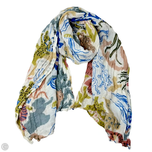 Mermaid Sea Linen Blend Long Scarf By Spartina