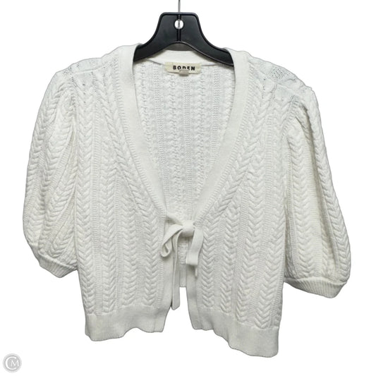 Sweater Short Sleeve By Boden In White, Size: Xl