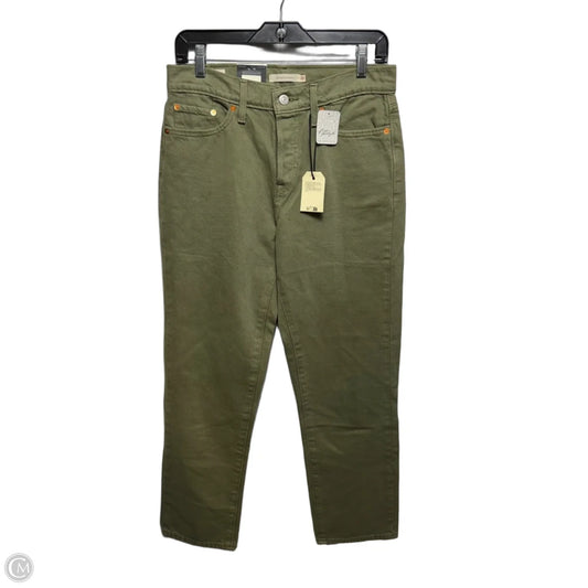 Wedgie Straight Jeans By Levis In Green Denim, Size: 8/29