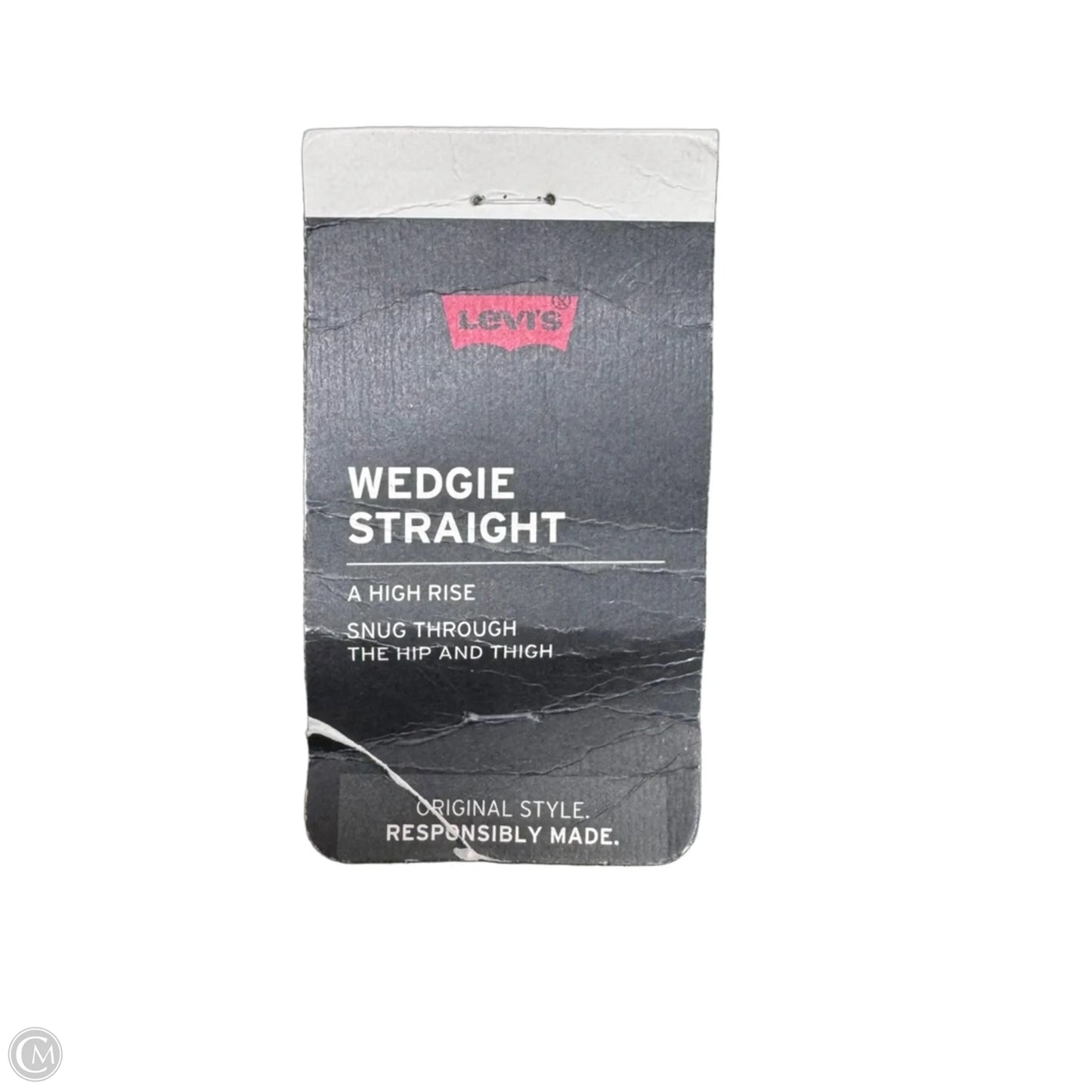 Wedgie Straight Jeans By Levis In Green Denim, Size: 8/29