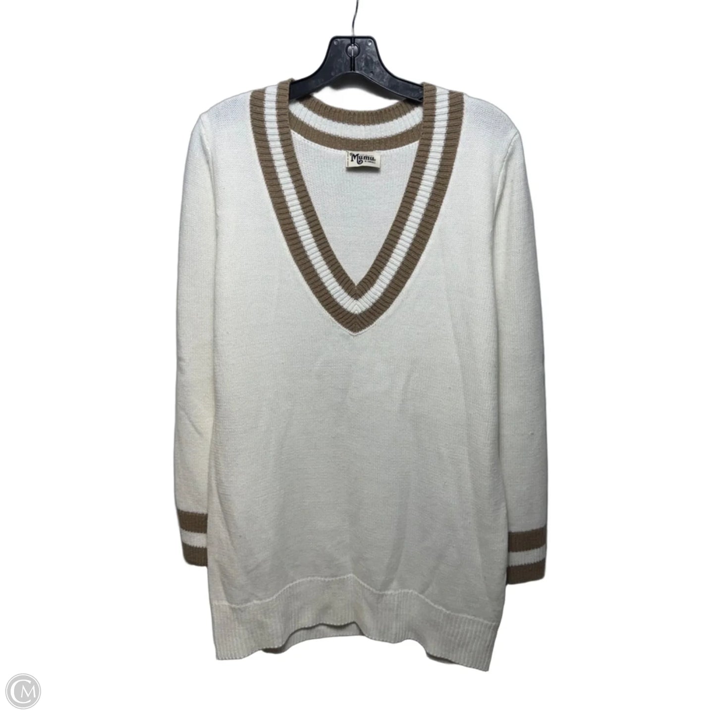 Oversized Sweater By Show Me Your Mumu In Tan & White, Size: Xs