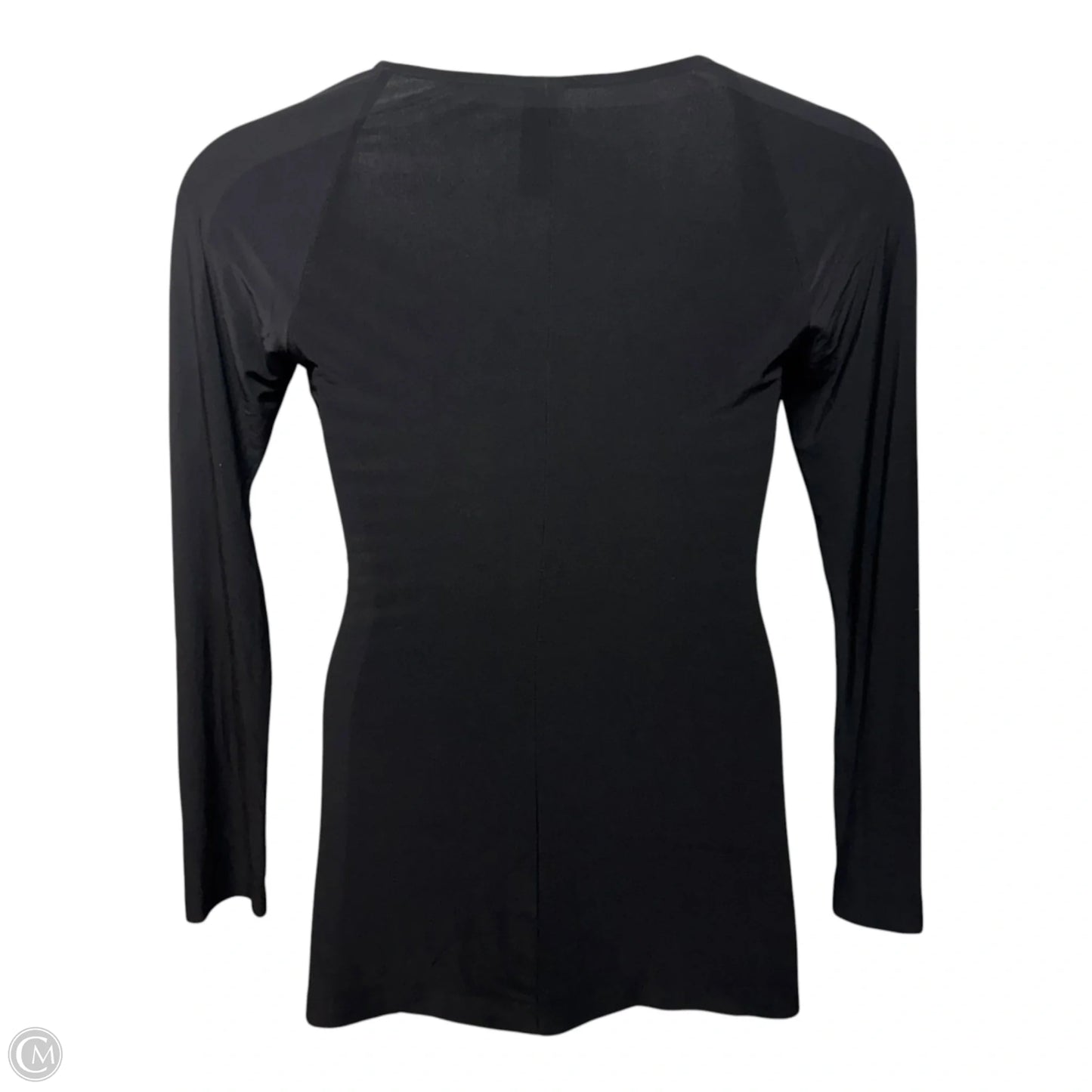 Long Sleeve Sweetheart Blouse By Norma Kamali In Black, Size: M (38)
