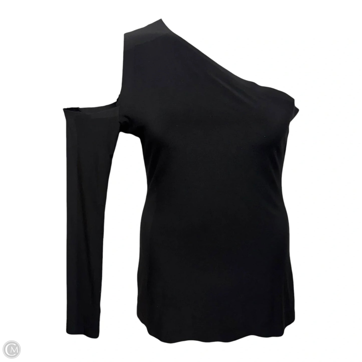 One Shoulder One Sleeve Top By Norma Kamali In Black, Size: M (38)