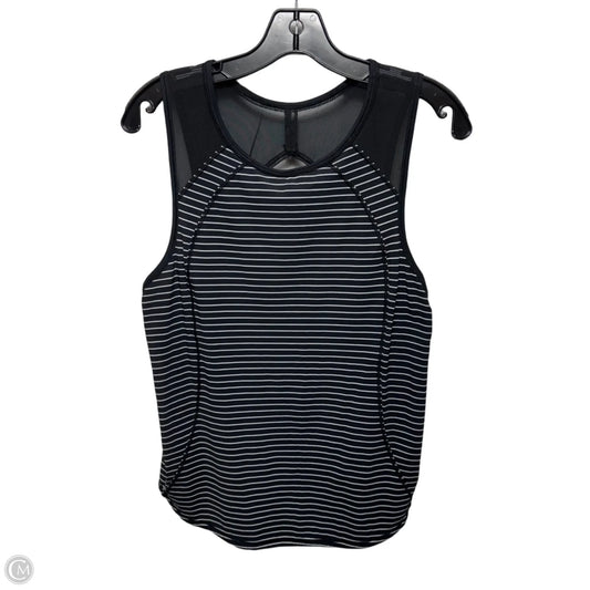 Athletic Tank Top By Lululemon In Striped Pattern, Size: M ESTIMATED