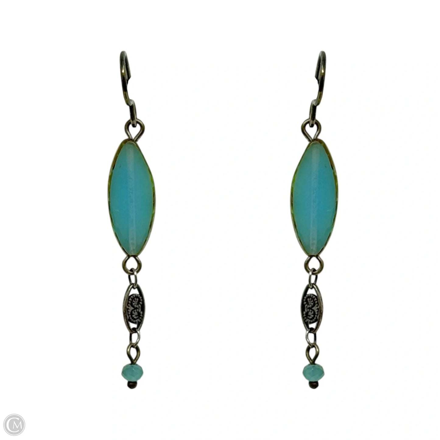 Blue Stone Dangle Earrings