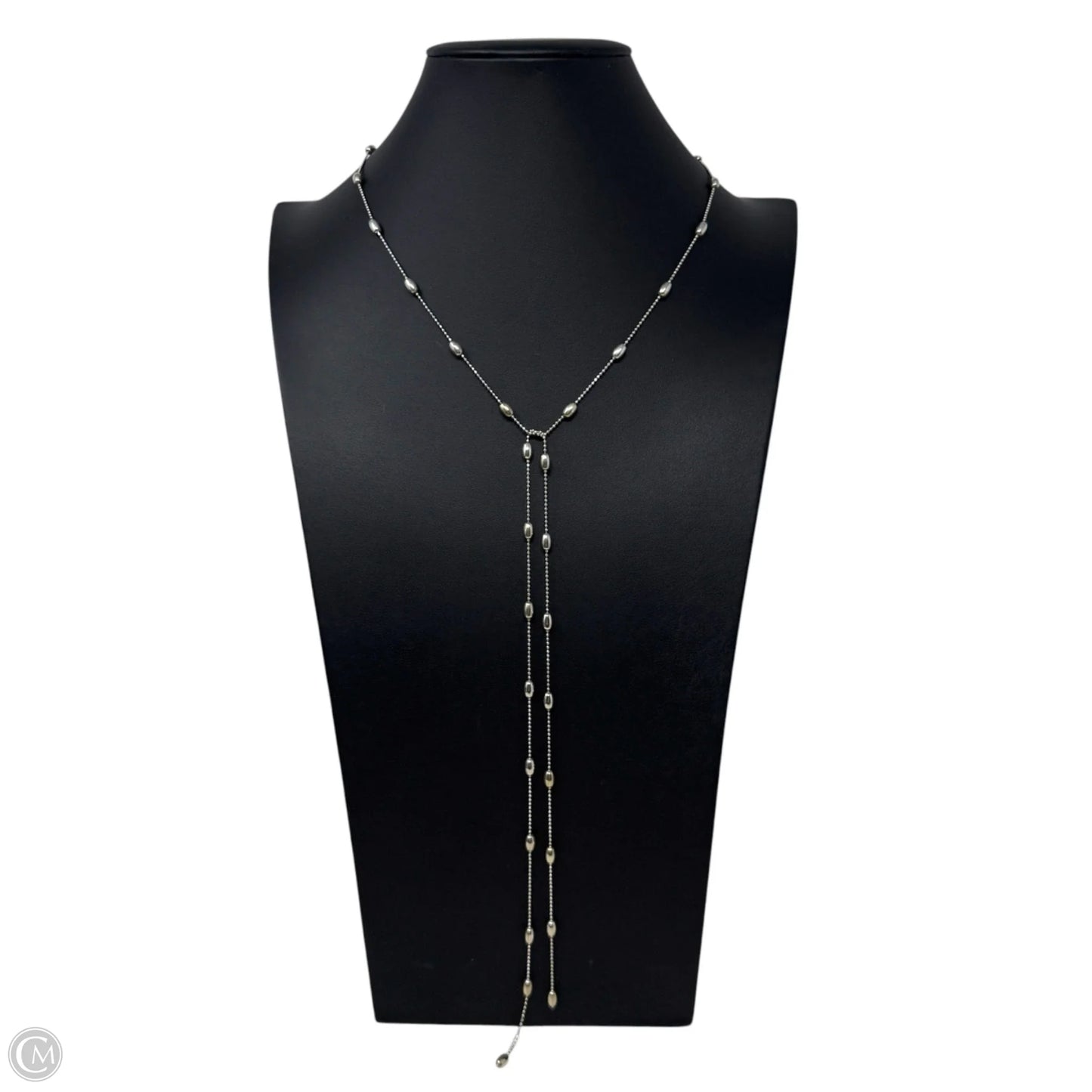 Sterling Silver Bella Bead Lariat Necklace By Silpada