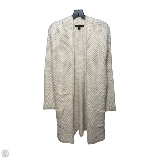 Sweater Cardigan By Fever In Cream, Size: L