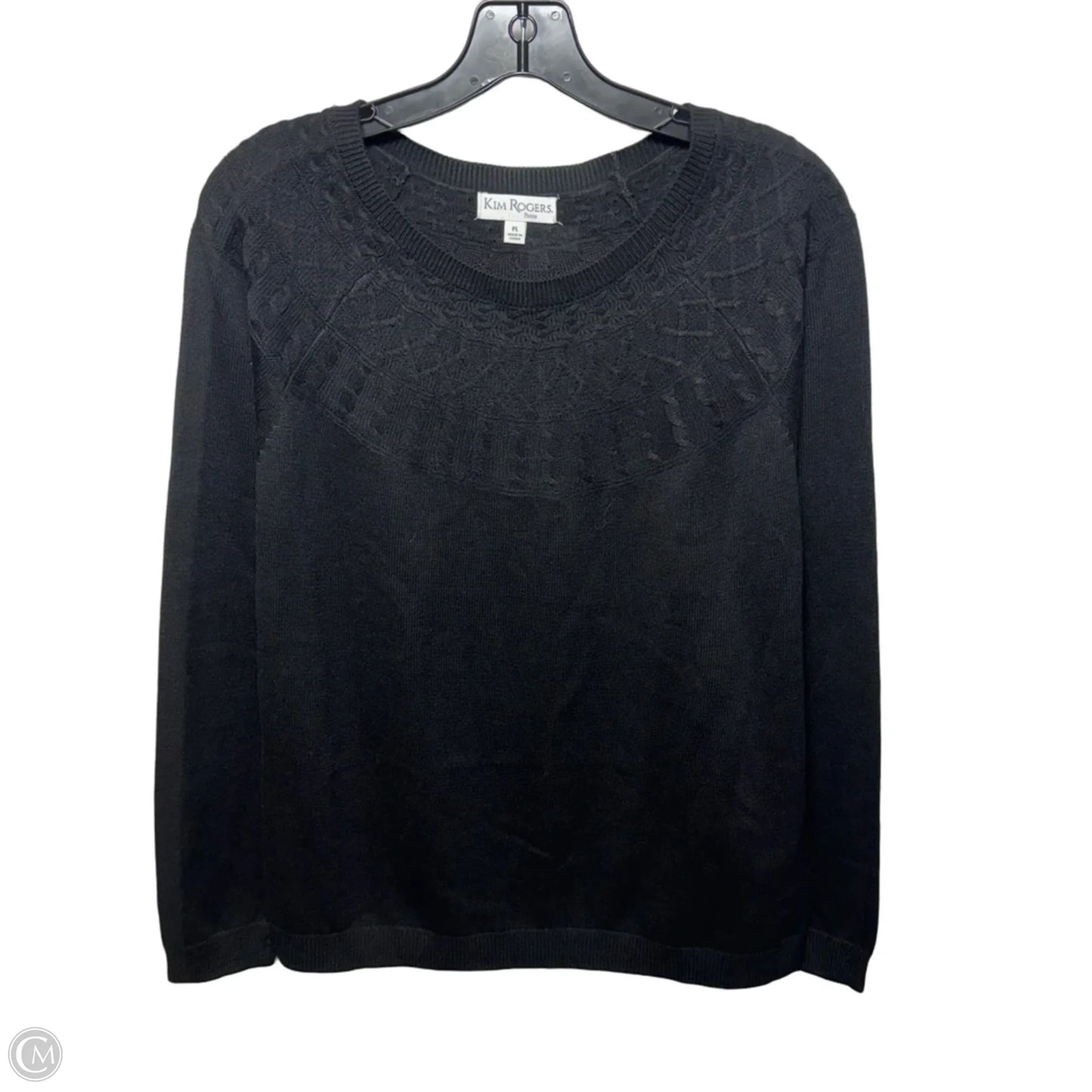 Sweater By Kim Rogers In Black, Size: Lp