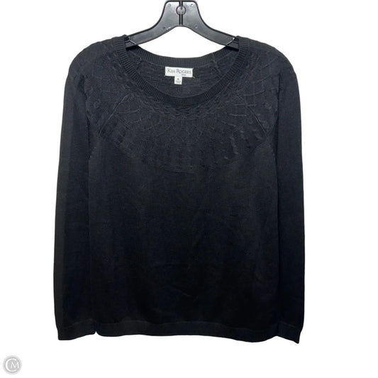 Sweater By Kim Rogers In Black, Size: Lp