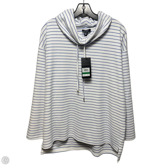 Top Long Sleeve By Jones New York In Striped Pattern, Size: L