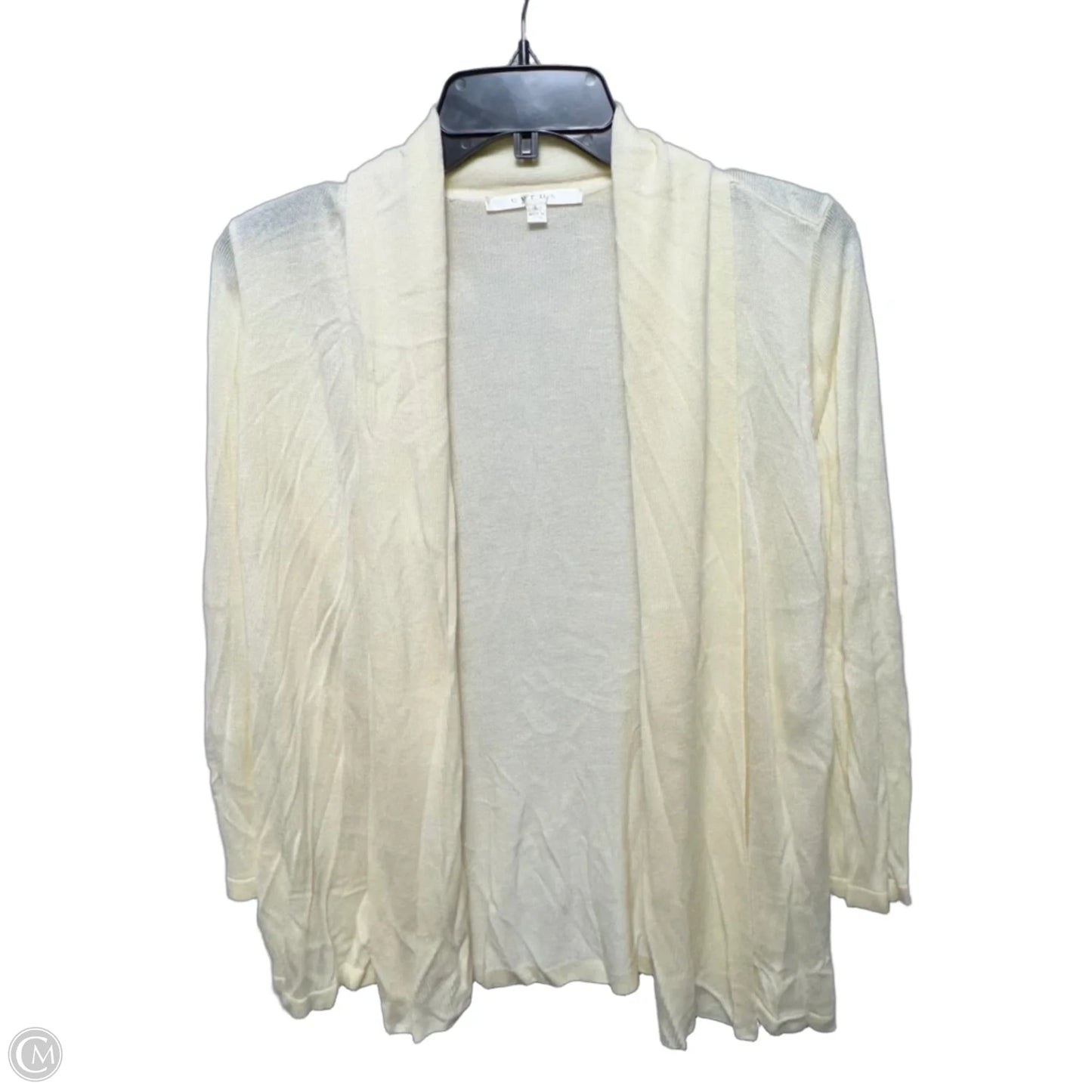 Sweater Cardigan By Cyrus In Yellow, Size: L