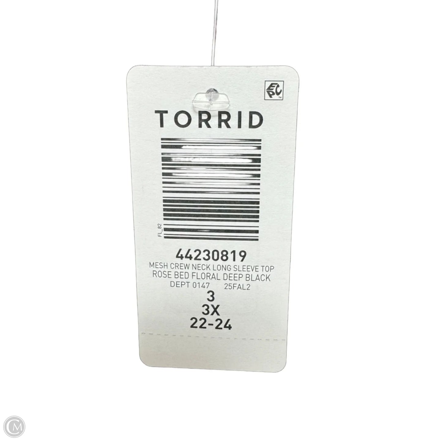 Mesh Top Long Sleeve By Torrid In Floral Print, Size: 3x