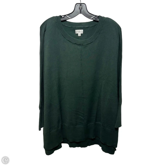 Sweater By Wonderly In Green, Size: 3x
