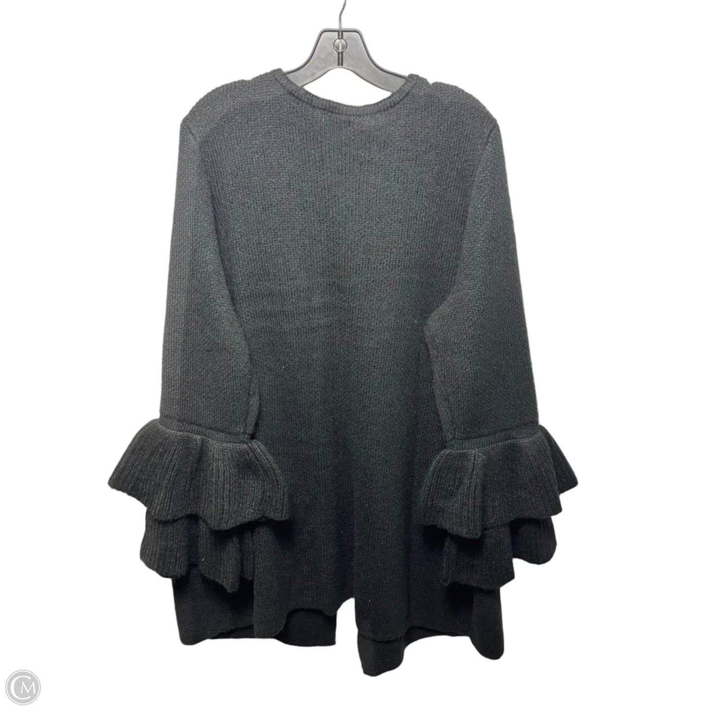 Sweater Cardigan By Cato In Black, Size: 22/24