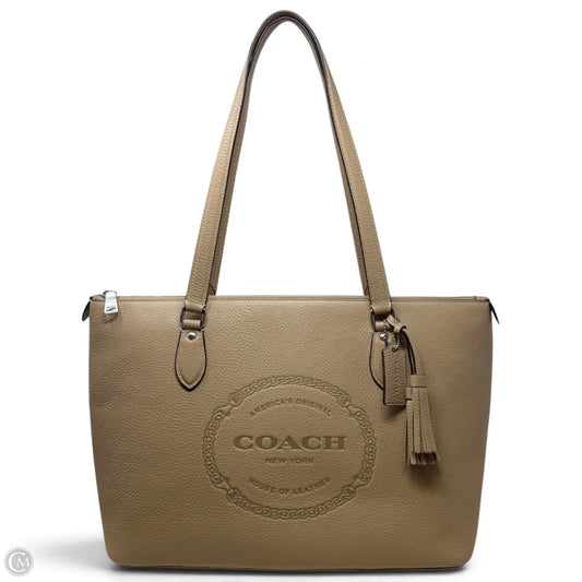 Gallery Tote Bag With Coach Heritage Designer By Coach, Size: Medium