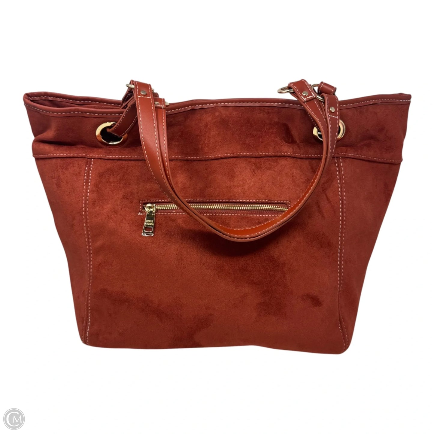 Faux Suede Tote By Steve Madden, Size: Large