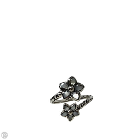 Sterling Silver & Mother Of Pearl Double Flower Bypass Ring By Annika Witt, Size: 7