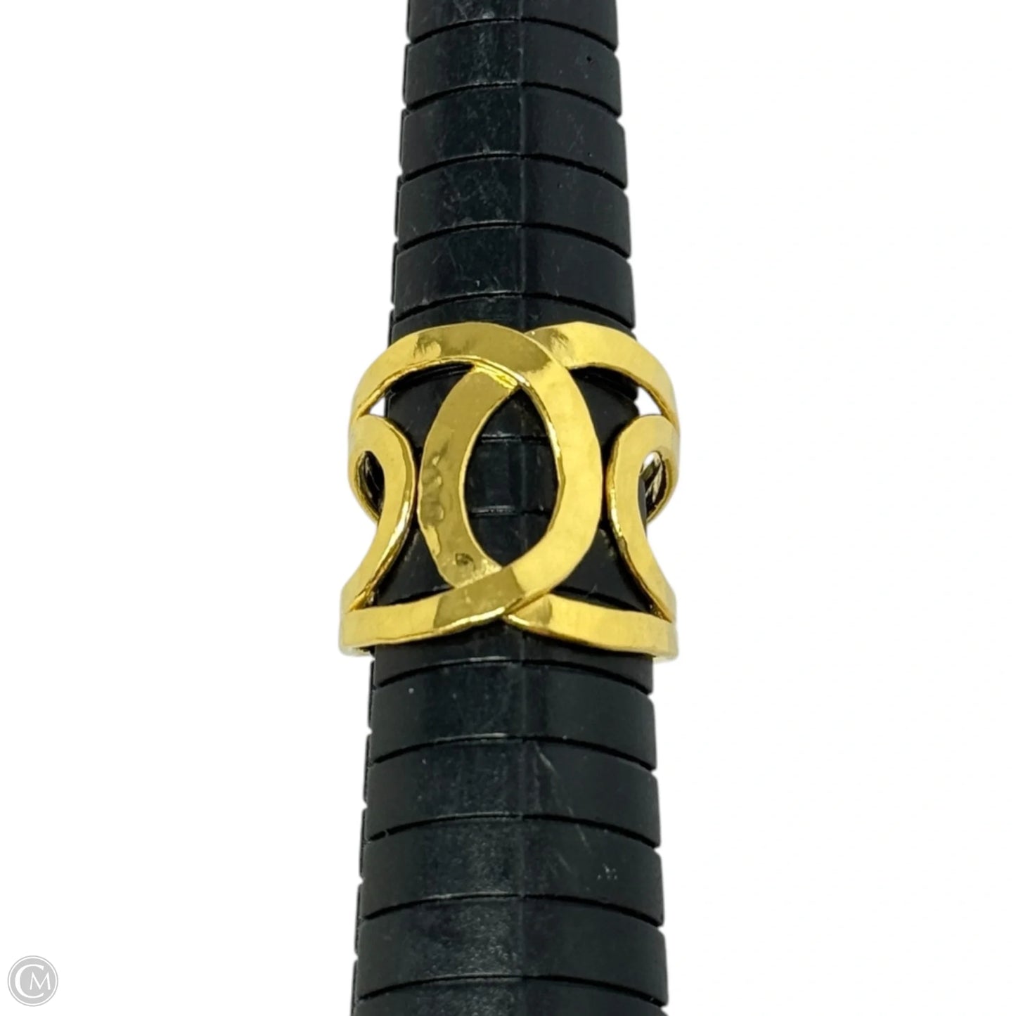 Made In Mexico Hammered 18K Gold Plated Brass Wrap Ring, Size: 7