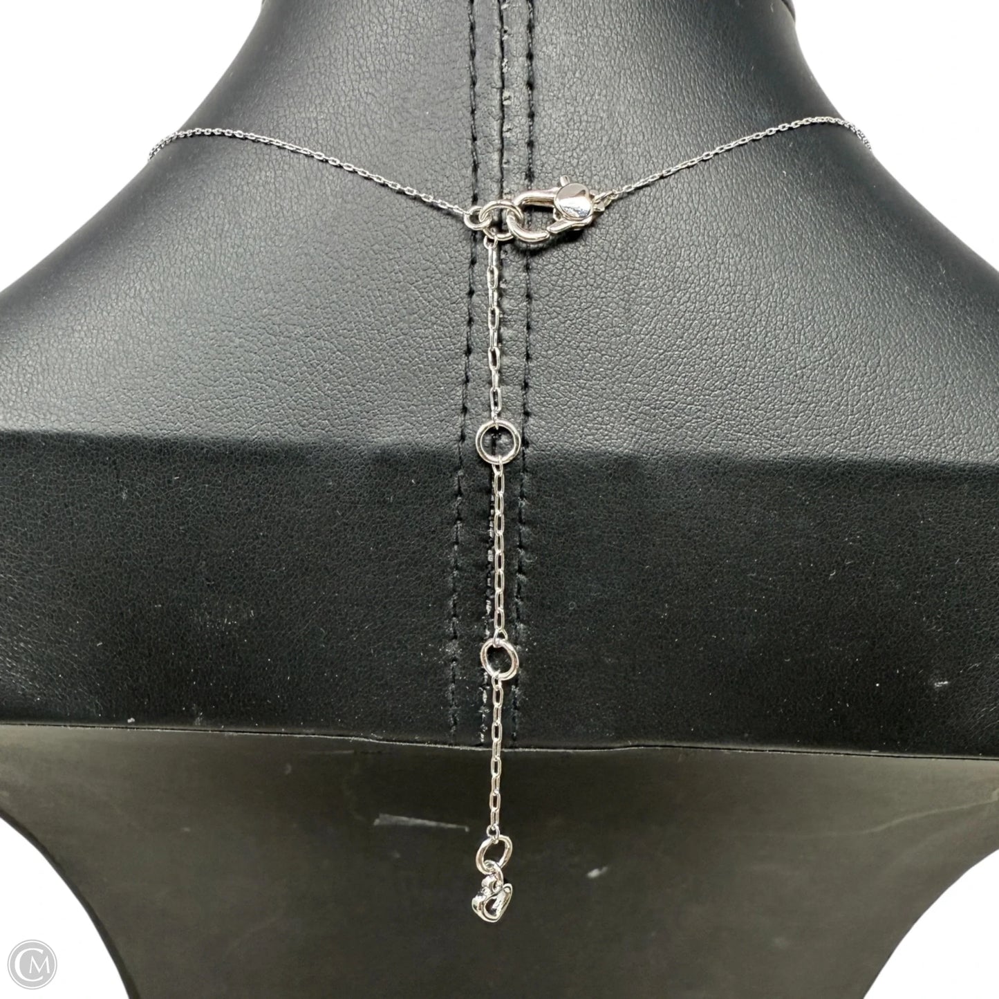 Blue & Clear Stone Pendant Necklace