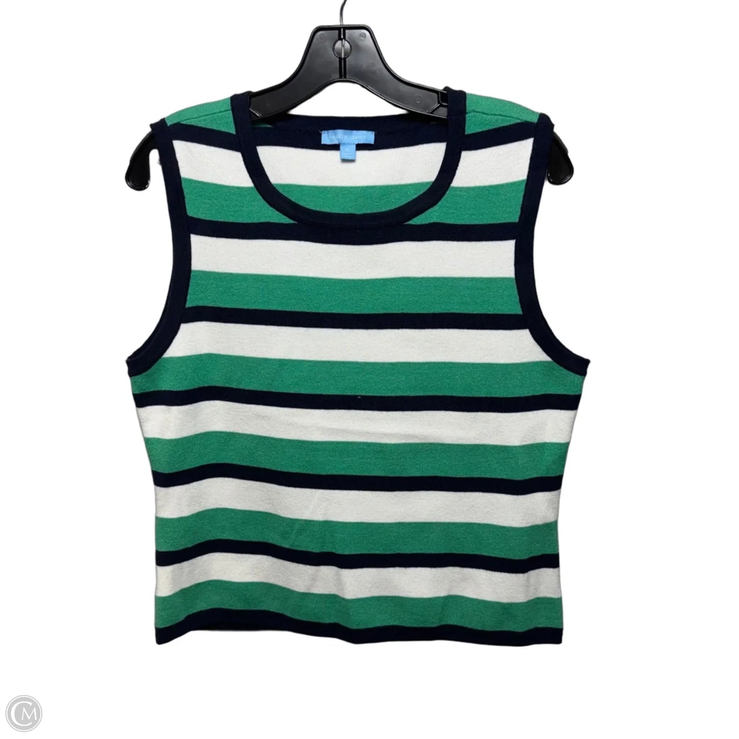 Vest Sweater By Draper James In Striped Pattern, Size: Xl