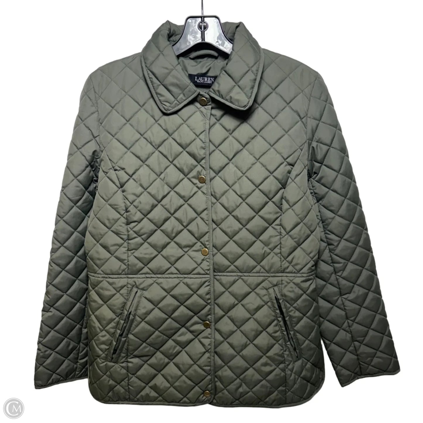 Jacket Puffer & Quilted By Lauren By Ralph Lauren In Green, Size: S