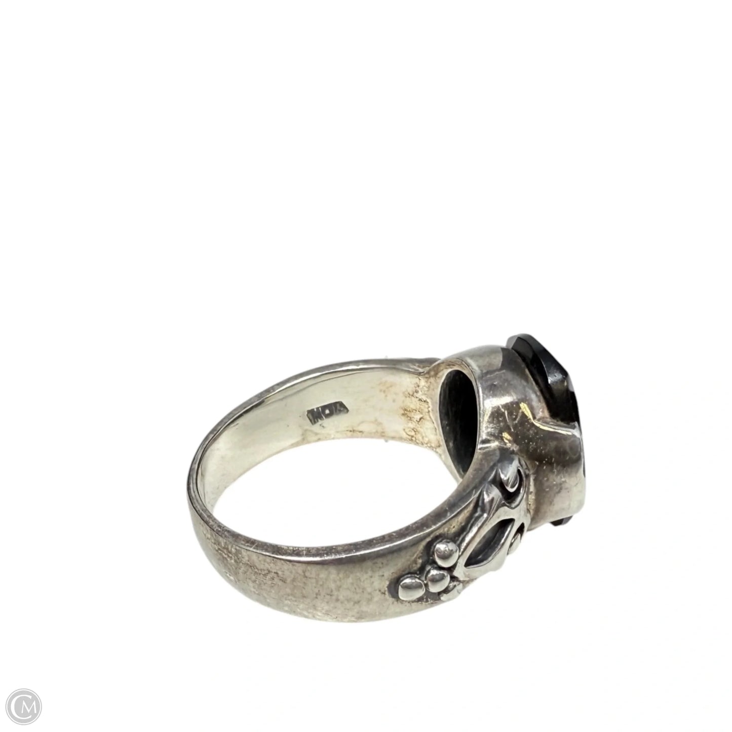 Black Onyx & Sterling Silver Statement Ring By Silpada, Size: 11