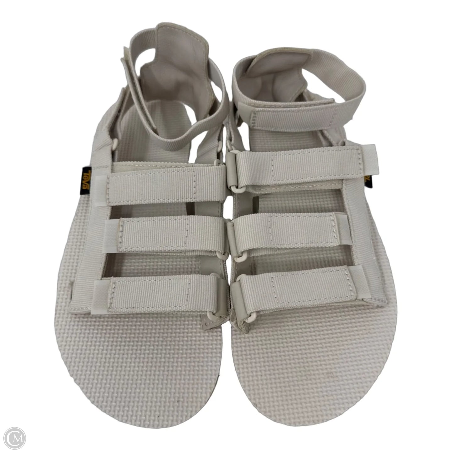 Mevia Sandals Heels Platform By Teva In Cream, Size: 8