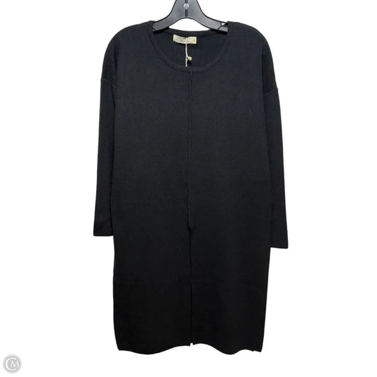 Split Front Chanel Sweater By Carole Christian In Black, Size: M