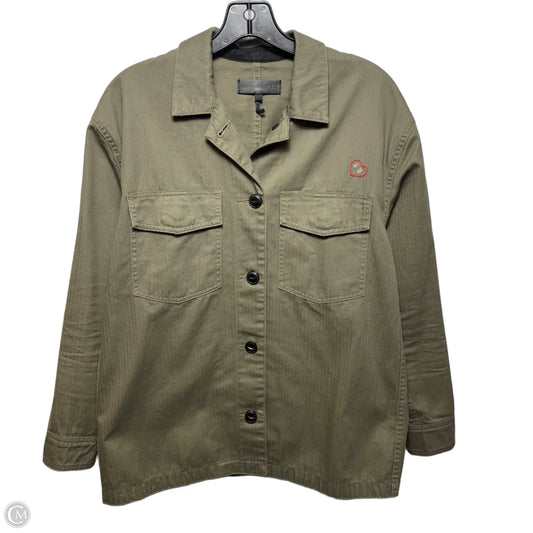 Jacket Shirt By Rag & Bones Jeans In Green, Size: S
